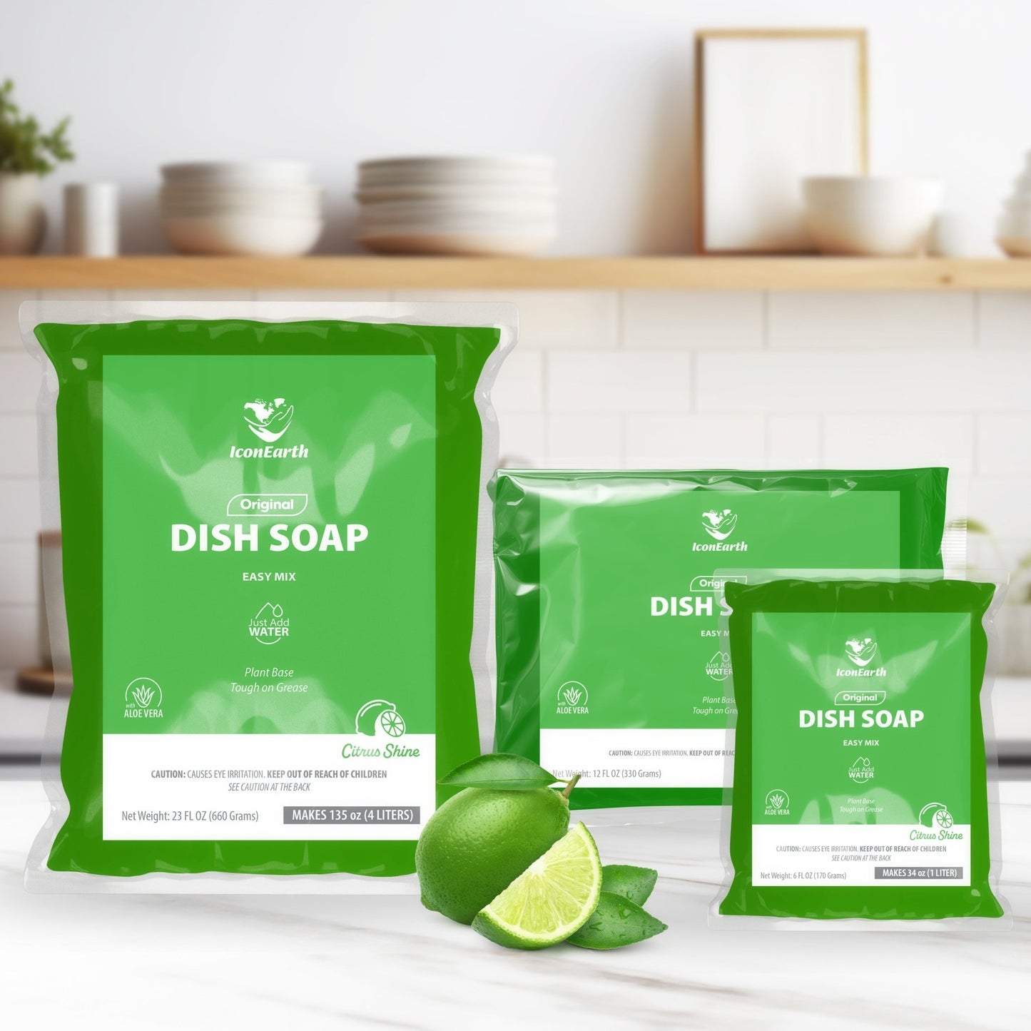 Citrus Shine Dish Soap Kit - Icon Earth