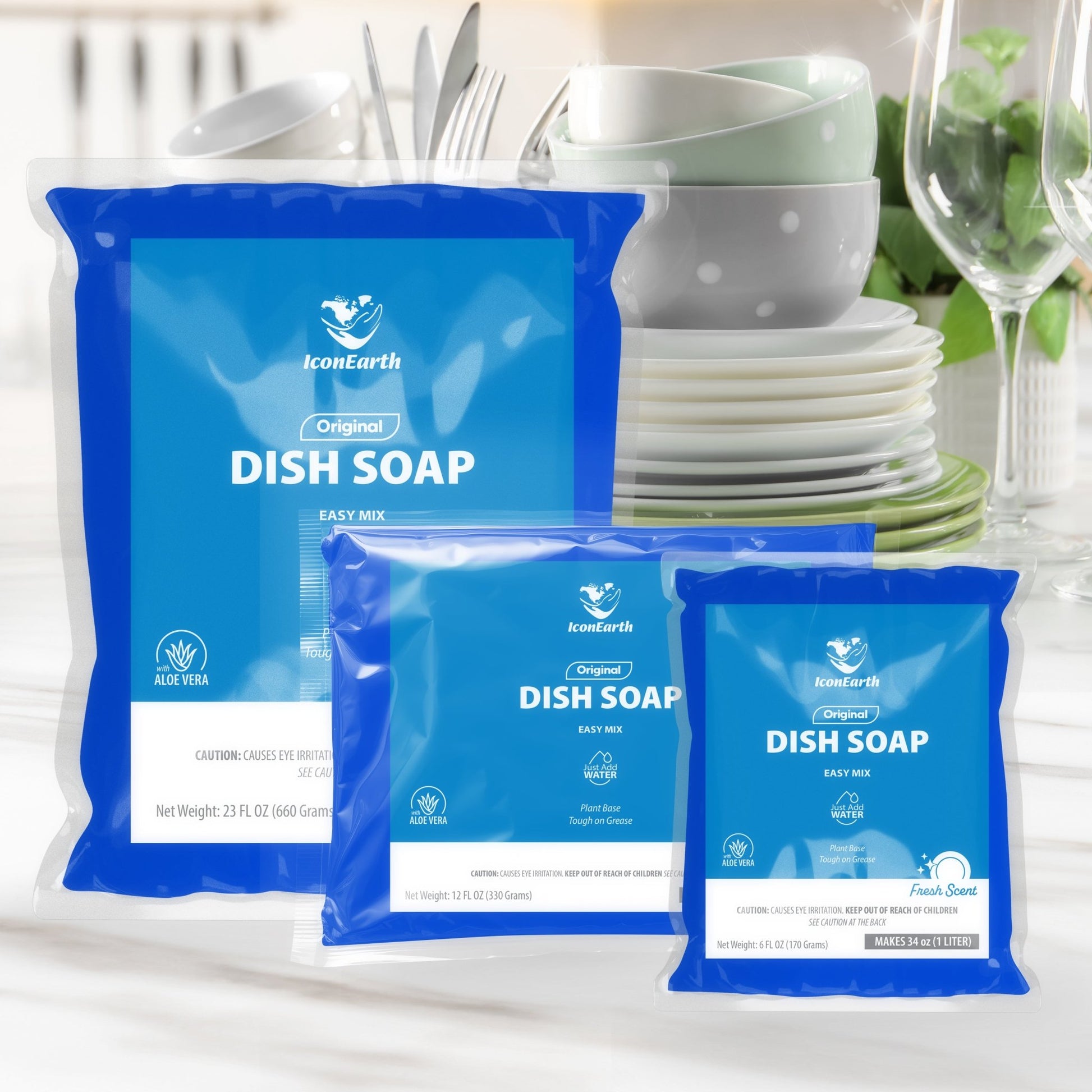 Fresh Scent Dish Soap Kit - Icon Earth